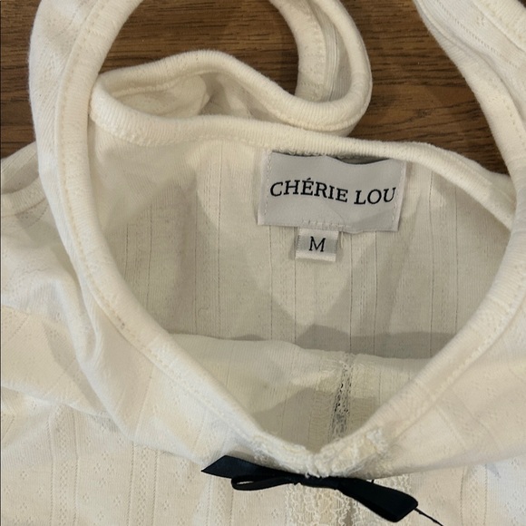 CHERIE LOU BUNDLE- Pink and White Tops with Denim Skirt Set - Picture 4 of 4